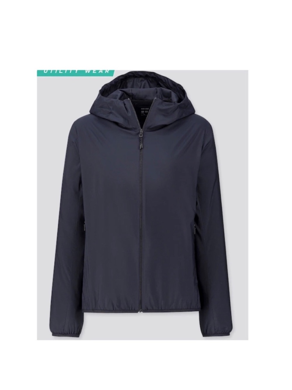 Uniqlo packable Lightweight Women's Hooded Jacket - Navy